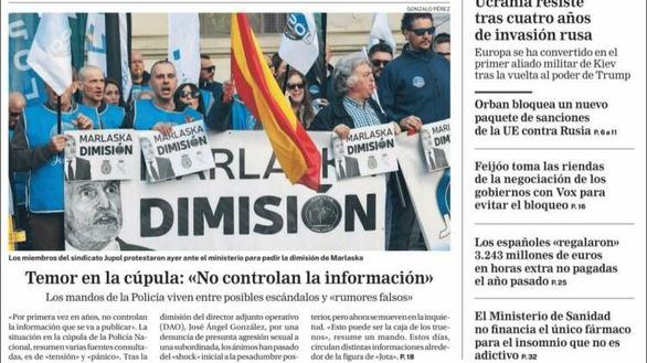 Las portadas de los periódicos de este martes, 24 de febrero