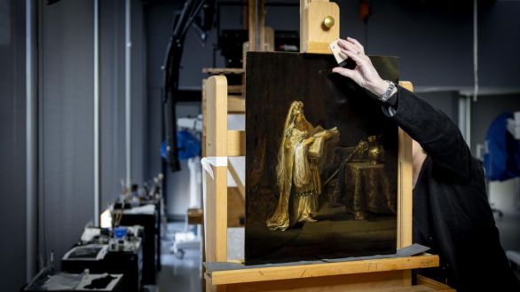 El Rijksmuseum atribuye a Rembrandt el cuadro La visión de Zacarías