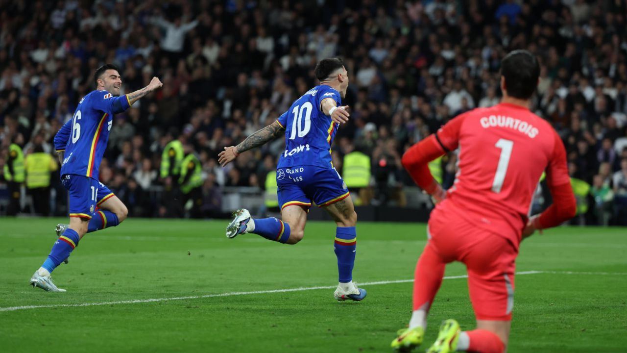El Getafe reconquista el Bernabéu 18 años después y complica la Liga al Real Madrid