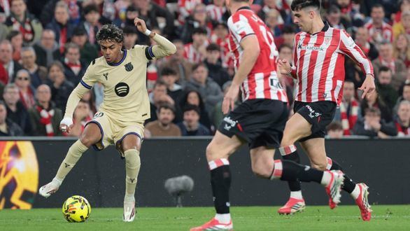 LaLiga. Lamine Yamal rescata al Barcelona en San Mamés con esta obra de arte