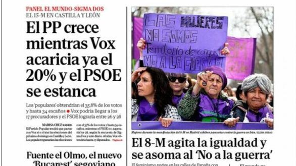Las portadas de los periódicos de este lunes, 9 de marzo