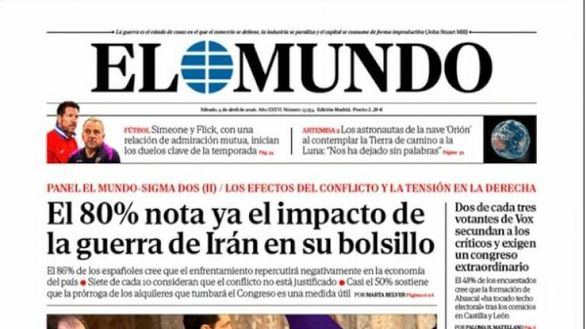 Las portadas de los periódicos de este sábado, 4 de abril