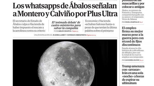 Las portadas de este martes