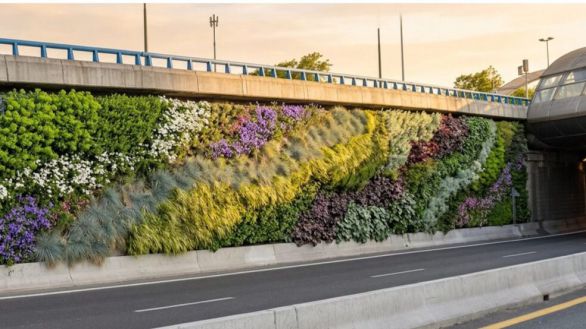 La M-30 tendrá nuevos jardines verticales en un tramo de 400 metros a la altura de Ventas