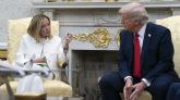 Giorgia Meloni y Donald Trump.