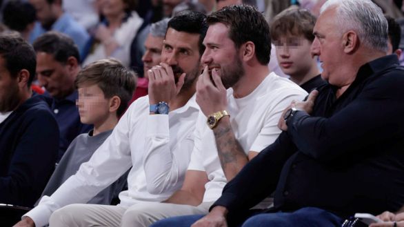 La brutal ovación a Doncic y Djokovic en el Madrid - Estrella Roja