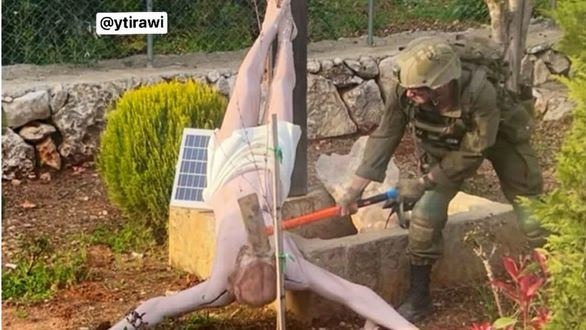 Netanyahu condena el destrozo de un Cristo a martillazos por parte de un soldado israelí en Líbano