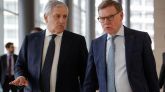 Los ministros de Exteriores de Italia y Alemania, Antonio Tajani y Johann Wadephul.