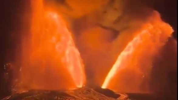 El volcán Kilauea entra en erupción con fuentes de lava de 300 metros de altura