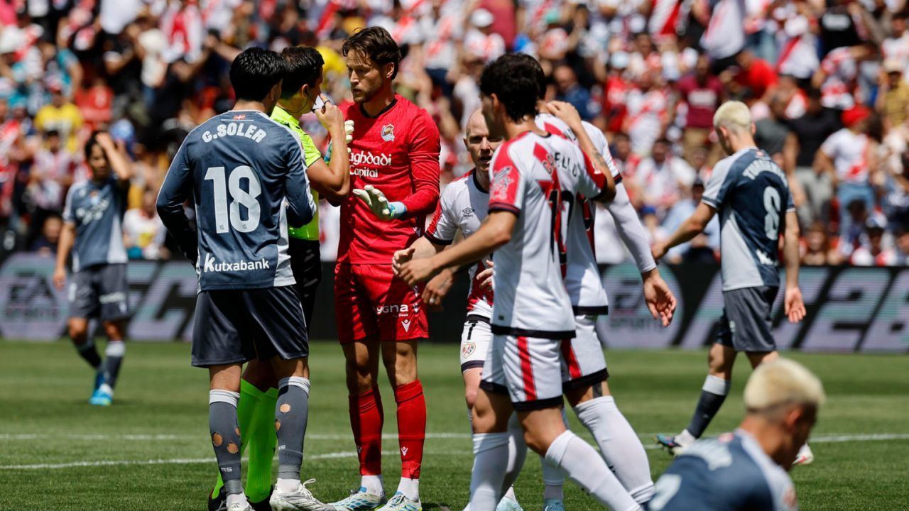 LaLiga. El Rayo le gana al VAR y empata con la Real en el minuto 99