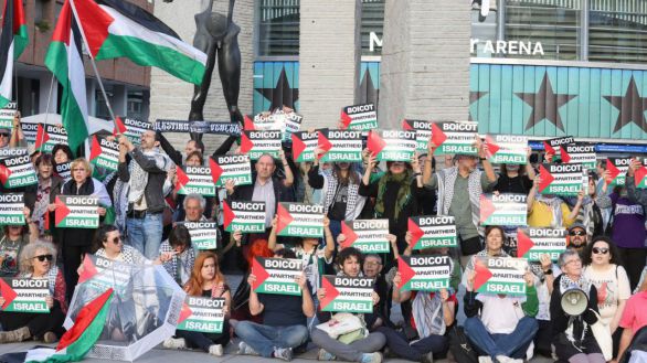 Otro Real Madrid - Hapoel Tel Aviv marcado por las protestas contra Israel y a favor de Palestina