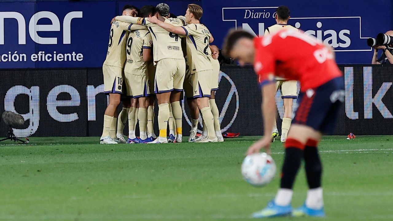 LaLiga. El Barcelona doblega a Osasuna y puede ser campeón este domingo