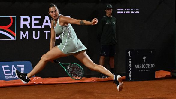 WTA Roma. Sabalenka arrolla en su estreno y avanza a la tercera ronda