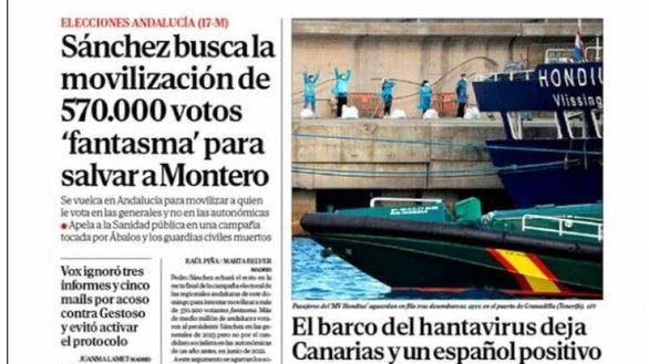 Las portadas de este martes, 12 de mayo