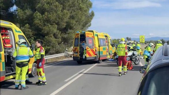 Siete ciclistas atropellados, uno de ellos grave, por un vehículo en Brunete