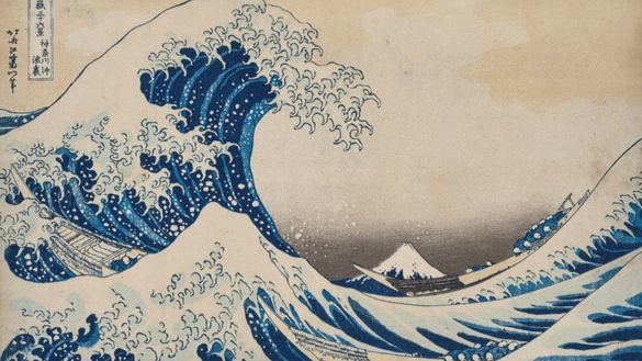 Una estampa de la icónica ola de Hokusai saldrá a subasta en París