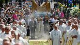 El Papa León XIV preside el histórico Corpus Christi por las calles de Madrid