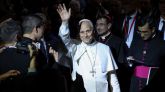 El Papa, emocionado por una ovación de siete minutos en el Movistar Arena