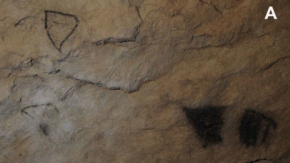 Datan pinturas y grabados rupestres en una cueva del complejo de Ojo Guareña
