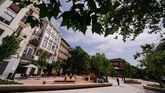 Así luce la plaza de Chamberí tras una remodelación integral