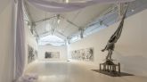 Vista de sala de la exposición Fernando Sánchez Castillo. La Perla Peregrina, Palacio de Velázquez, Museo Reina Sofía