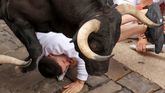 Peligroso y rápido cuarto encierro de los Sanfermines con toros de Álvaro Núñez