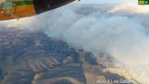 Imagen aérea del incendio de Los Gallardos