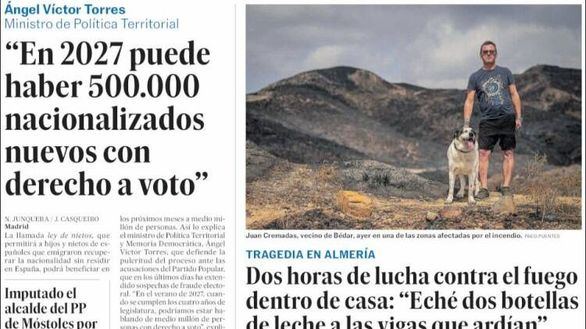Las portadas de los periódicos de este lunes, 13 de julio