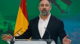 El presidente de Vox, Santiago Abascal, este lunes.