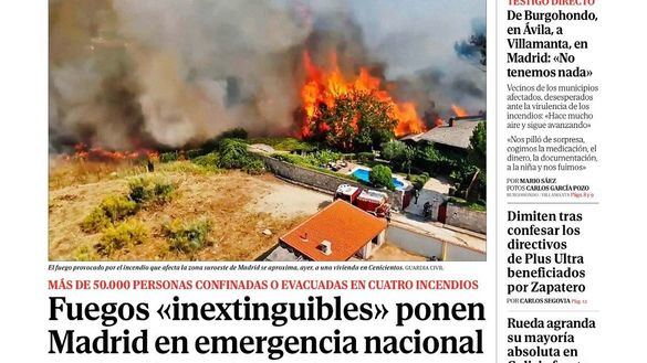 Las portadas de los periódicos de este sábado, 25 de julio