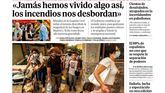 Las portadas de los periódicos de este domingo, 26 de julio