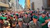 Multitudinario minuto de silencio por el militar de la UME fallecido en el incendio de Riglos