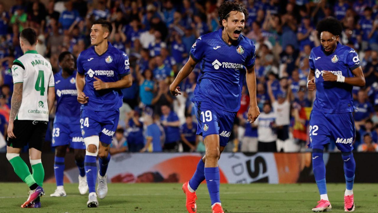 LaLiga. El Getafe completa su semana triunfal ante el Racing