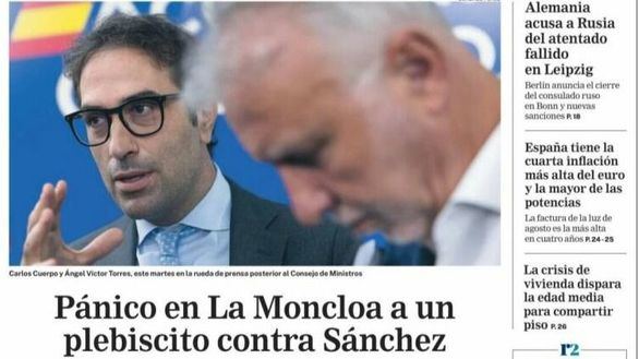 Las portadas de los periódicos de este miércoles