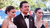 Orlando Bloom y las hermanas Mara animan la alfombra roja veneciana