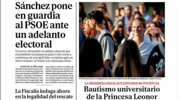 Las portadas de los periódicos de este martes, 8 de septiembre