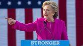 La candidata demócrata para la presidencia de Estados Unidos, Hillary Clinton, en un acto de campaña en Carolina del Norte