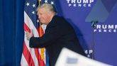 Donald Trump en uno de sus últimos mítines electorales antes de las elecciones en Leesburg, Virginia.