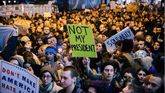 Ciudadanos protestan contra el resultado electoral en NuevaYork
