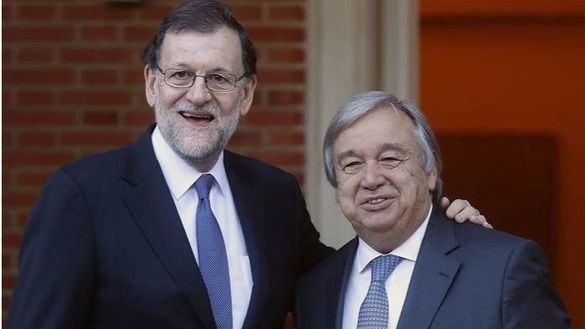 Guterres agradece a Rajoy el papel destacado de España en su eleccion al frente de la ONU