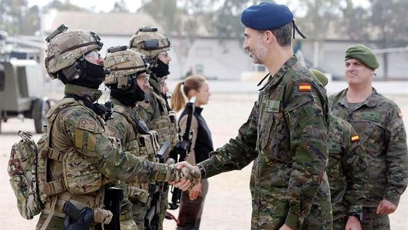 El Rey, en el ensayo más importante del cuerpo de élite del Ejército