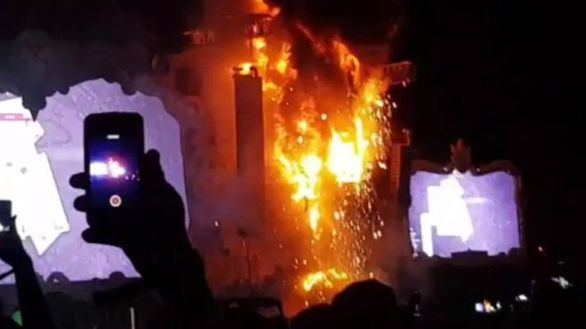Más de 22.000 evacuados por un incendio en el festival Tomorrowland de Barcelona