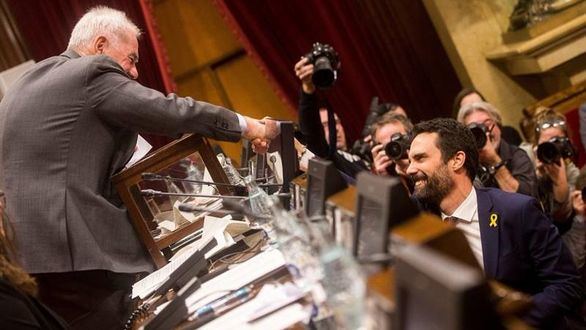 La constitución de la Mesa del Parlament, en directo