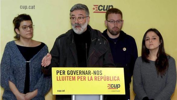 La CUP arremete contra Torrent por no hacer referencia a la 