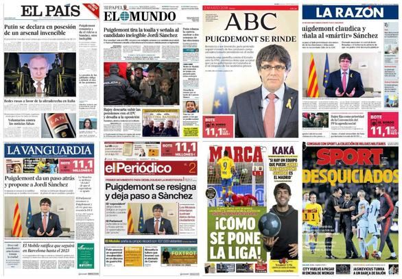 La caída del 'coloso' Puigdemont