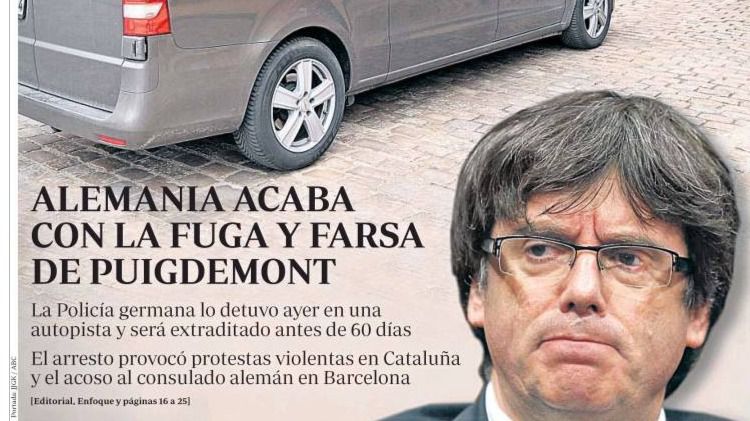 El fin de la farsa de Puigdemont