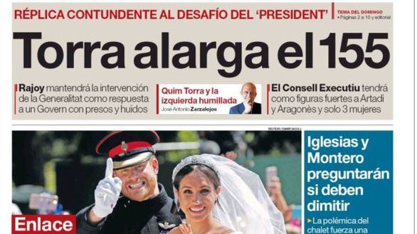 Otra ración de 155 tras la provocación de Torra