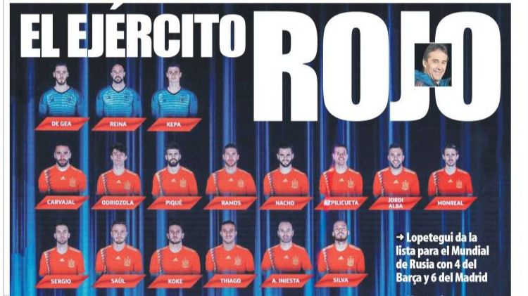 De 'La roja' a... ¡El ejército rojo!