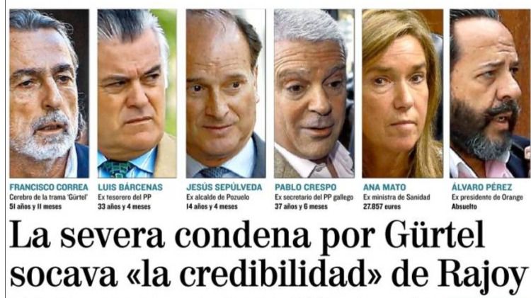 Rajoy, señalado por la sentencia de Gürtel