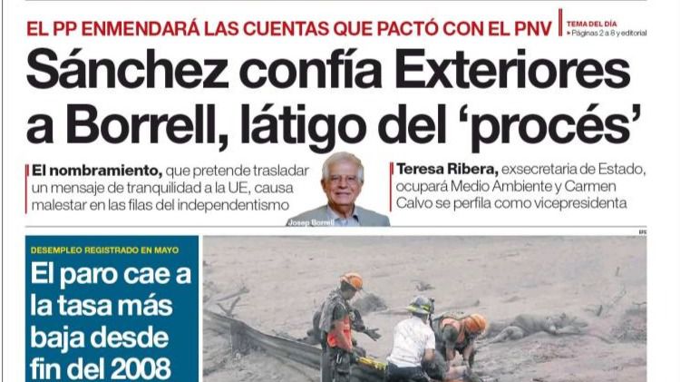 El recibimiento de Borrell como ministro
